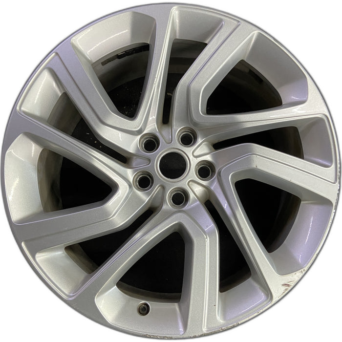 21" RANGE ROVER SPORT 18-22 21x9.5 , 5 spoke , silver Original OEM Wheel Rim - Front View