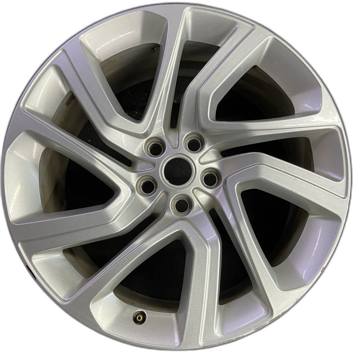 21" RANGE ROVER SPORT 18-22 21x9.5 , 5 spoke , silver Original OEM Wheel Rim - Front View