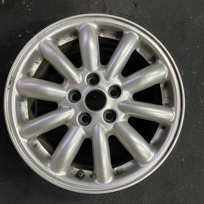 16" S TYPE 00-02 , 16x7.5, 10 spoke Original OEM Wheel Rim - Angle View