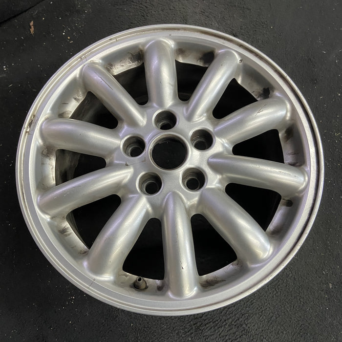 16" S TYPE 00-02 , 16x7.5, 10 spoke Original OEM Wheel Rim - Side Profile