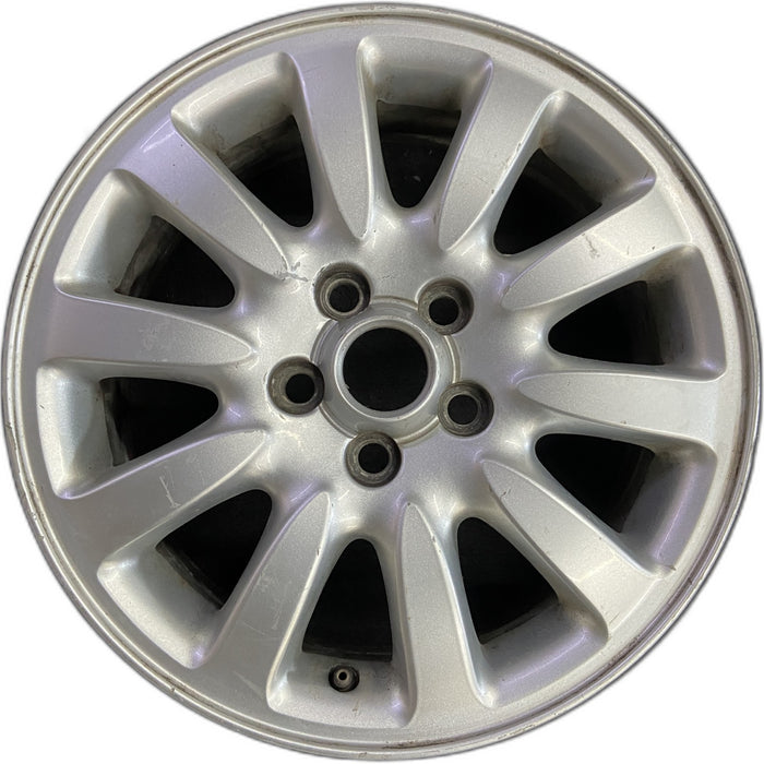 16" X TYPE 02-03 , 16x6.5, alloy, 10 spoke Original OEM Wheel Rim - Front View