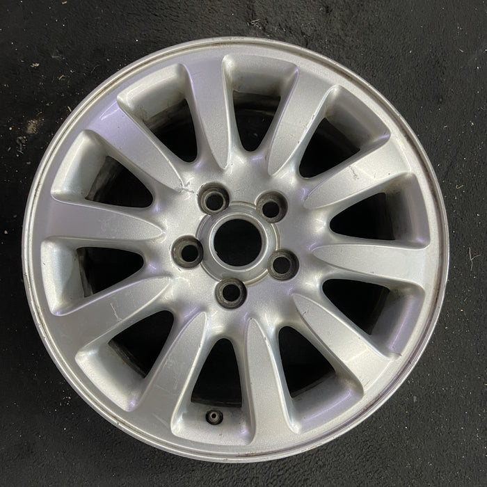 16" X TYPE 02-03 , 16x6.5, alloy, 10 spoke Original OEM Wheel Rim - Angle View