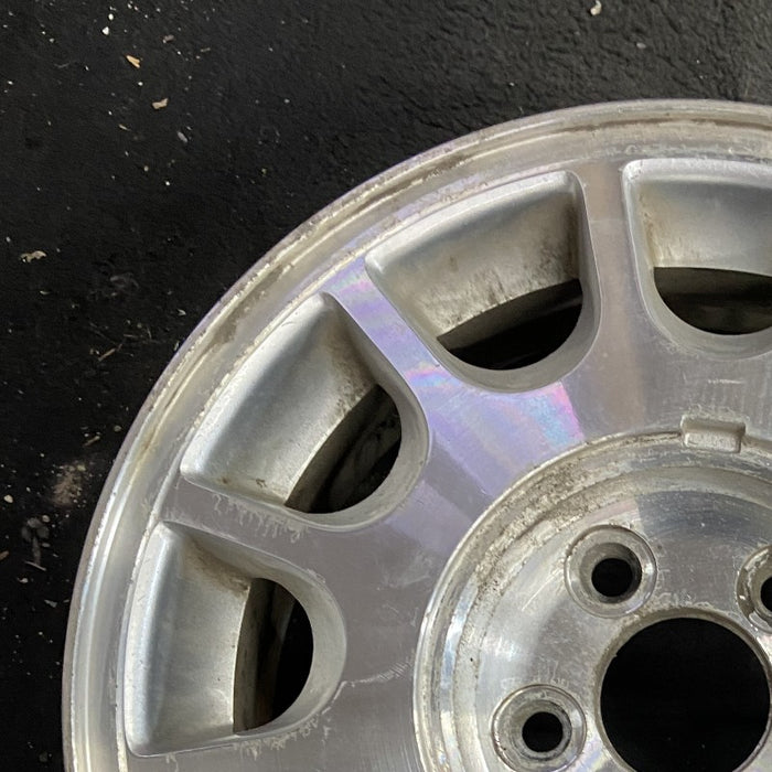 15" TAURUS 98-99 15x6 aluminum 12-windows dark argent Original OEM Wheel Rim - Side Profile