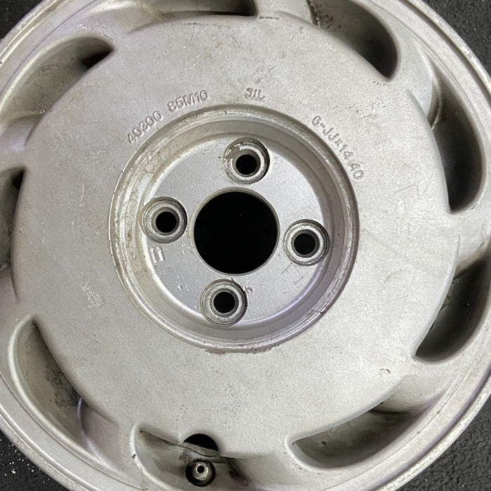 14" PULSAR 87-90 14x6 alloy L. Original OEM Wheel Rim - Angle View