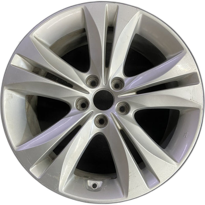 18" GENESIS 09-12 Cpe 18x8 10 spoke rear Original OEM Wheel Rim - Front View