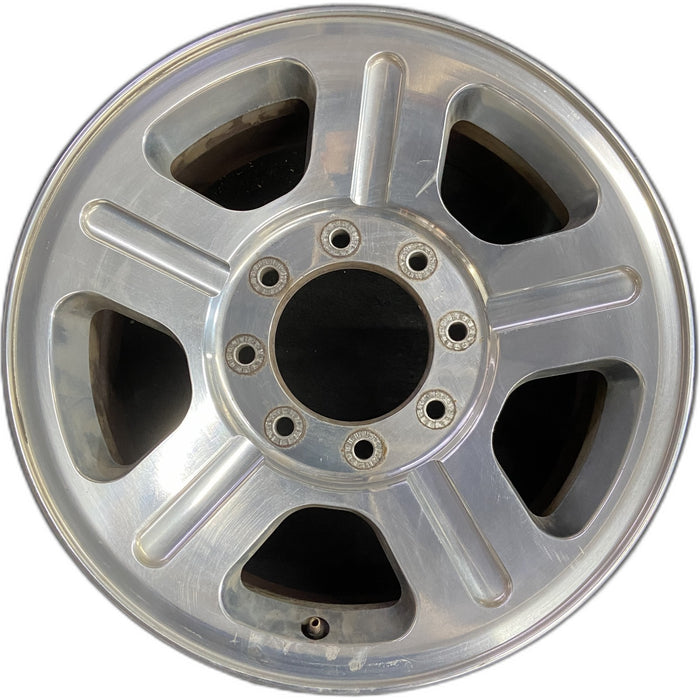 18" FORD F250SD PICKUP 05 18x8 , 5 spoke , aluminum Original OEM Wheel Rim - Front View