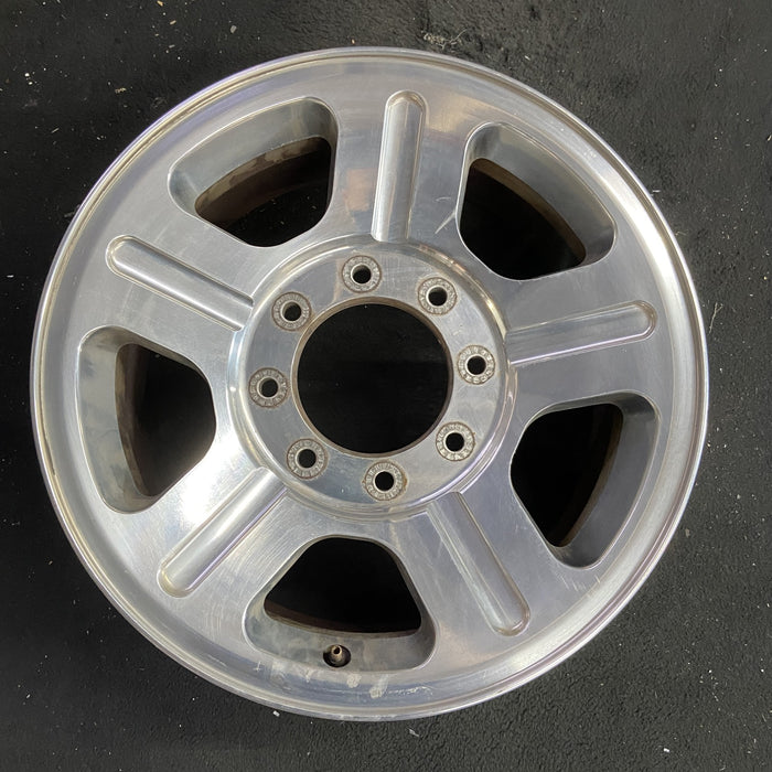 18" FORD F250SD PICKUP 05 18x8 , 5 spoke , aluminum Original OEM Wheel Rim - Angle View