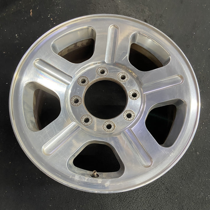18" FORD F250SD PICKUP 05 18x8 , 5 spoke , aluminum Original OEM Wheel Rim - Side Profile