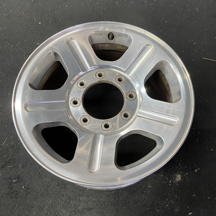 18" FORD F250SD PICKUP 05 18x8 , 5 spoke , aluminum Original OEM Wheel Rim - Close-Up Detail