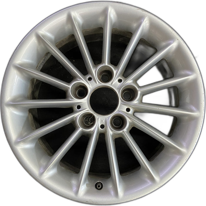 16" BMW 525i 01-03 16x7 , 15 spoke, rounded outer edge Original OEM Wheel Rim - Front View