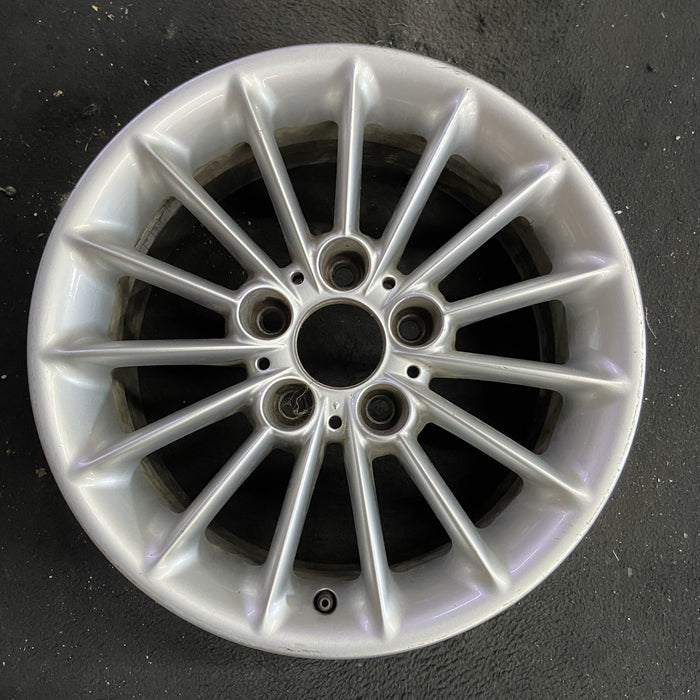 16" BMW 525i 01-03 16x7 , 15 spoke, rounded outer edge Original OEM Wheel Rim - Angle View