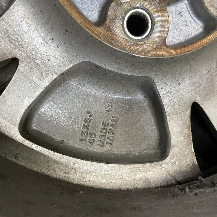 15" CIVIC 06-07 15x6 alloy 5 spoke w/o vented spoke; MX Hybrid Original OEM Wheel Rim