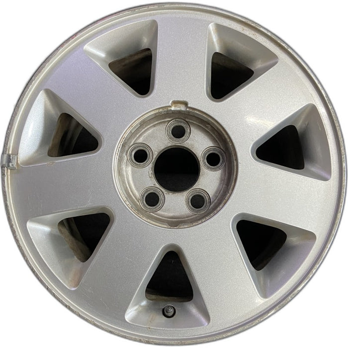 16" LINCOLN LS 02 16x7 7 spoke brushed satin finish Original OEM Wheel Rim - Front View