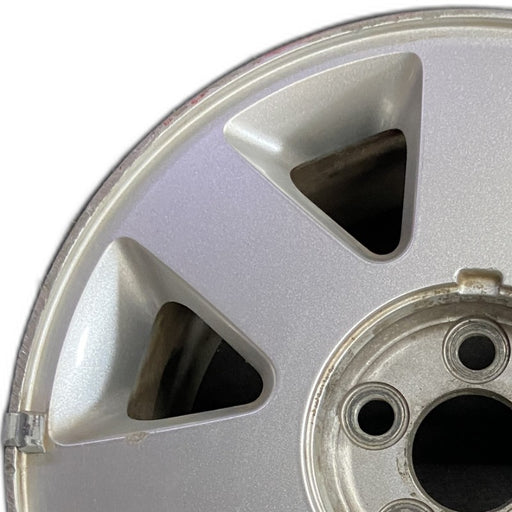 16" LINCOLN LS 02 16x7 7 spoke brushed satin finish Original OEM Wheel Rim - Angle View