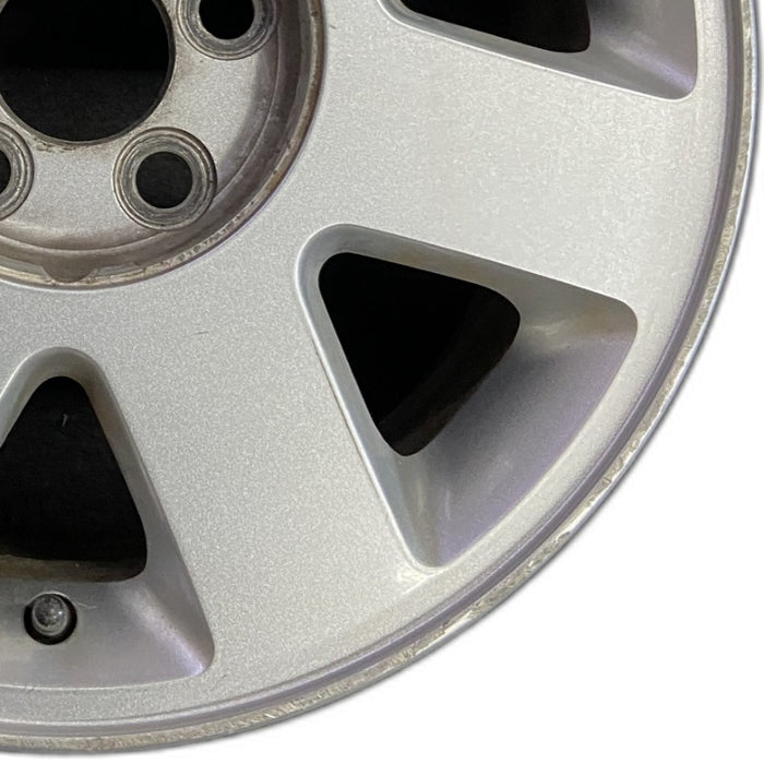 16" LINCOLN LS 02 16x7 7 spoke brushed satin finish Original OEM Wheel Rim - Close-Up Detail