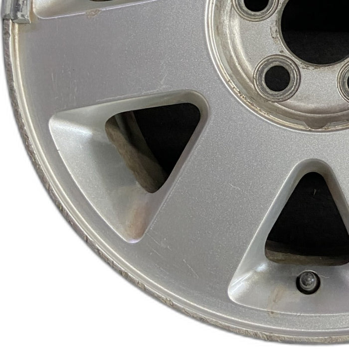 16" LINCOLN LS 02 16x7 7 spoke brushed satin finish Original OEM Wheel Rim - Back View
