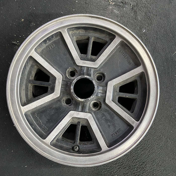 14" 280ZX 79-80 14x6 , gold Original OEM Wheel Rim - Angle View