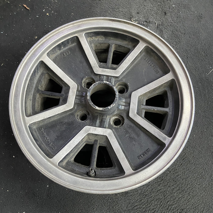 14" 280ZX 79-80 14x6 , gold Original OEM Wheel Rim - Side Profile