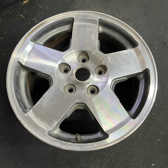 17" COMMANDER 08 17x7.5 aluminum 5 spoke spokes step up to outer rim machined face Original OEM Wheel Rim