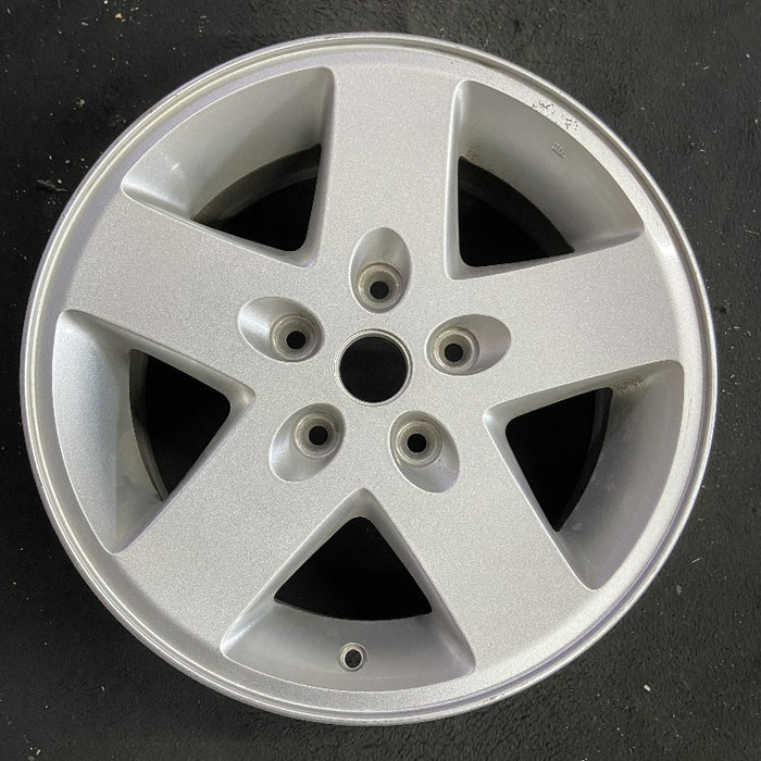 17" WRANGLER 07-08 17x7.5 silver Original OEM Wheel Rim - Front View
