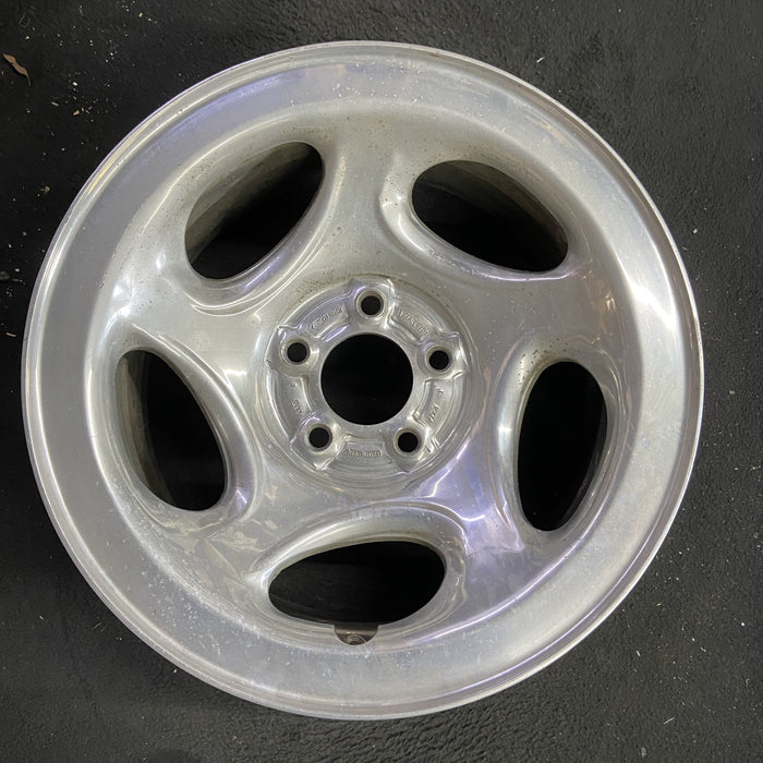 16" FORD F150 PICKUP 00 12mm lugs , 16x7, aluminum, 5 ovals spokes Original OEM - Angle View