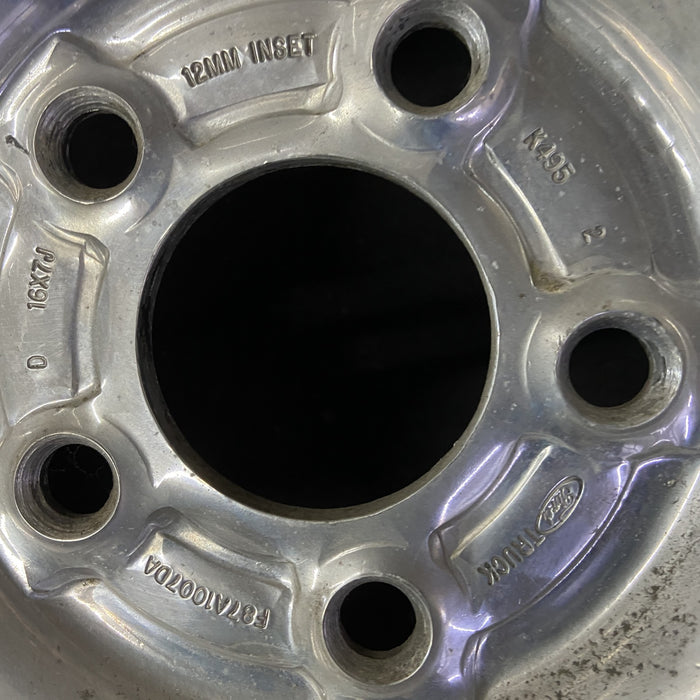 16" FORD F150 PICKUP 00 12mm lugs , 16x7, aluminum, 5 ovals spokes Original OEM - Back View