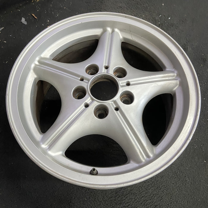 16" BMW Z3 01-02 16x7, alloy, 5 spoke, webbed spoke, natural Original OEM Wheel Rim