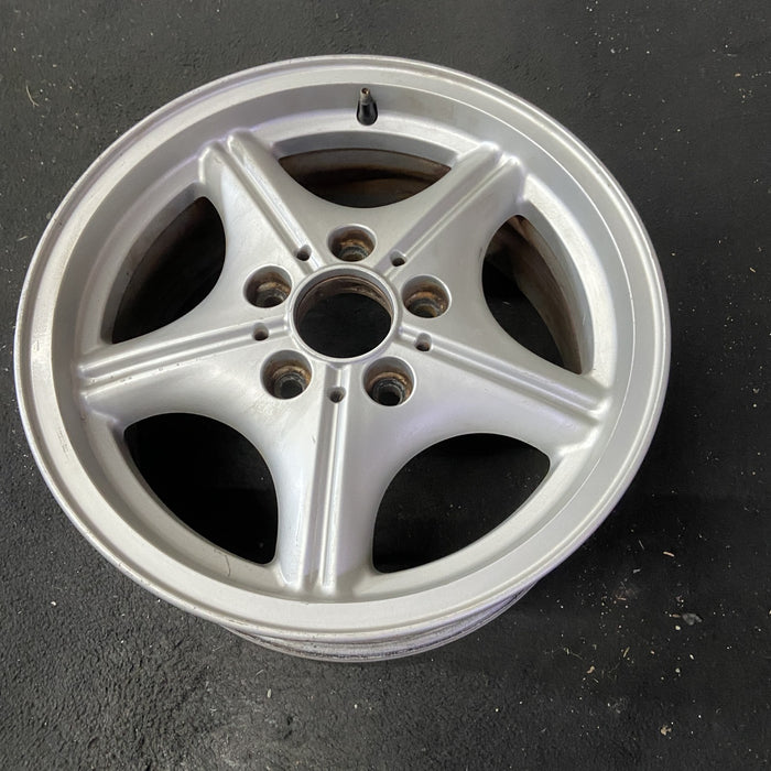 16" BMW Z3 01-02 16x7, alloy, 5 spoke, webbed spoke, natural Original OEM Wheel Rim