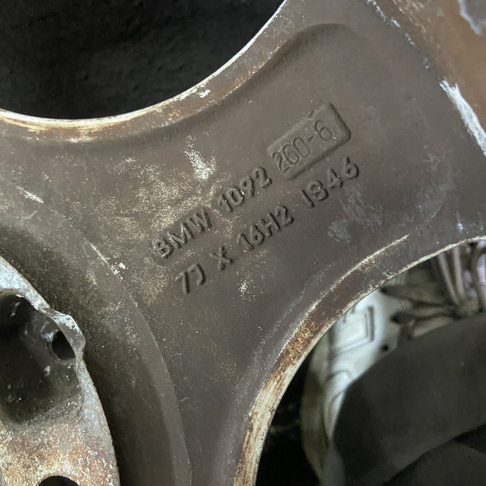 16" BMW Z3 01-02 16x7, alloy, 5 spoke, webbed spoke, natural Original OEM Wheel Rim