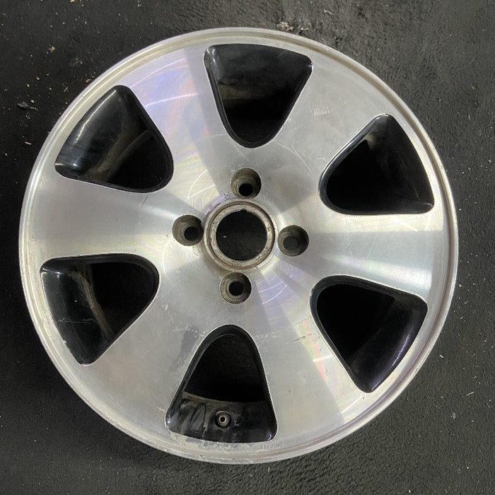 16" FOCUS 01-02 16x6 alloy 6 spoke black in pockets Original OEM Wheel Rim