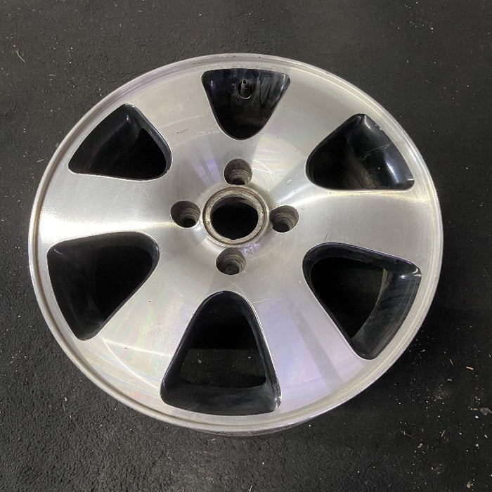 16" FOCUS 01-02 16x6 alloy 6 spoke black in pockets Original OEM Wheel Rim