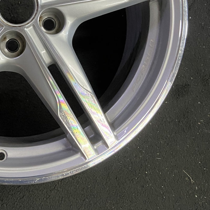 19" CORVETTE 23-24 frt 19x8.5 10 single spoke sterling silver opt Q9Y Original - Back View