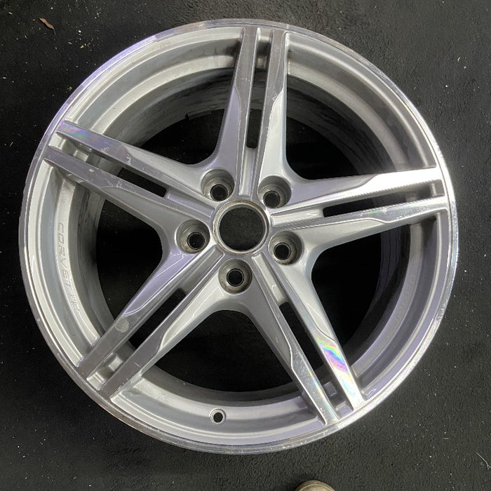 19" CORVETTE 23-24 frt 19x8.5 10 single spoke sterling silver opt Q9Y Original - Additional View