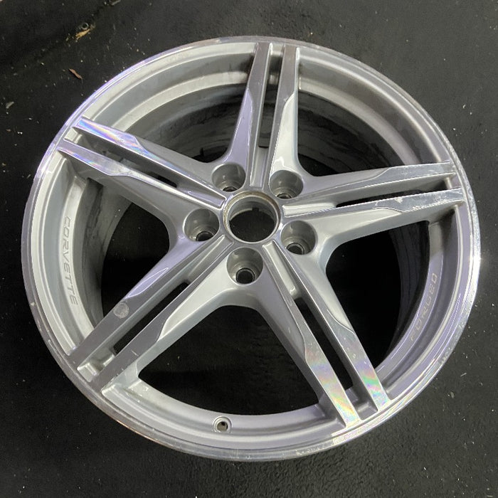 19" CORVETTE 23-24 frt 19x8.5 10 single spoke sterling silver opt Q9Y Original - View 7