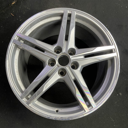20" CORVETTE 23-24 rear 20x11 10 single spoke sterling silver opt Q9Y Original - Front View