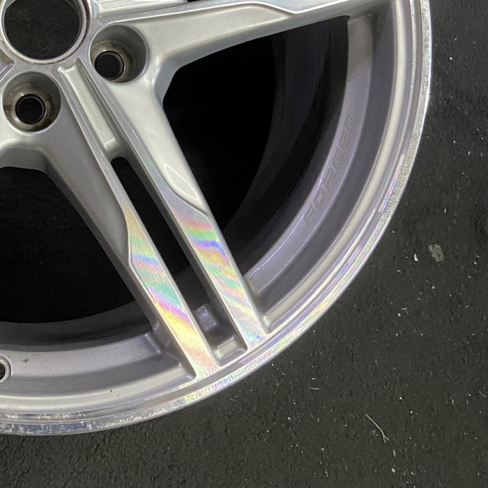 20" CORVETTE 23-24 rear 20x11 10 single spoke sterling silver opt Q9Y Original - Back View