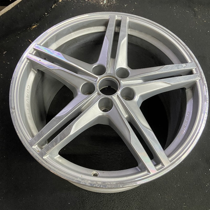 20" CORVETTE 23-24 rear 20x11 10 single spoke sterling silver opt Q9Y Original - View 7