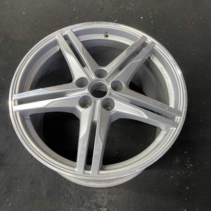 20" CORVETTE 23-24 rear 20x11 10 single spoke sterling silver opt Q9Y Original - View 8