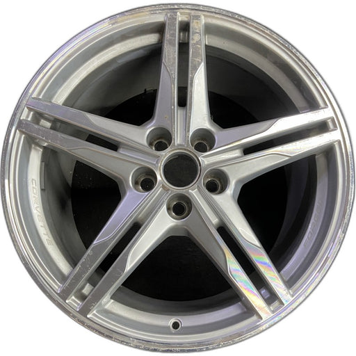 20" CORVETTE 23-24 rear 20x11 10 single spoke sterling silver opt Q9Y Original - Front View