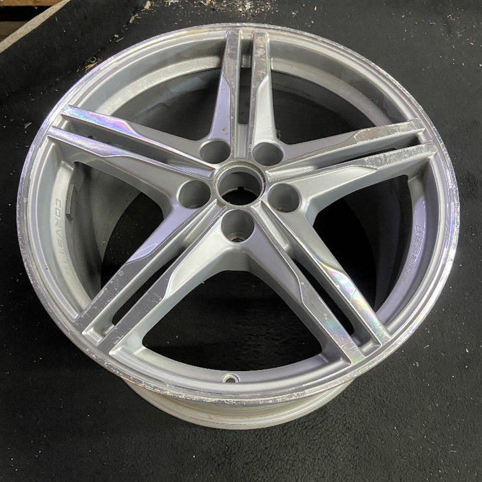 20" CORVETTE 23-24 rear 20x11 10 single spoke sterling silver opt Q9Y Original - View 7