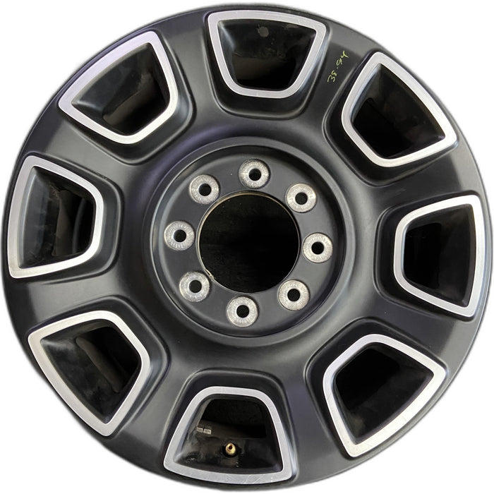 20" FORD F250SD PICKUP 23-25 20x8, , solid spoke, black, slotted spoke Original - Front View