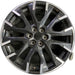 20" TRAVERSE 24 , 20x8, machined black Original OEM Wheel Rim - Front View