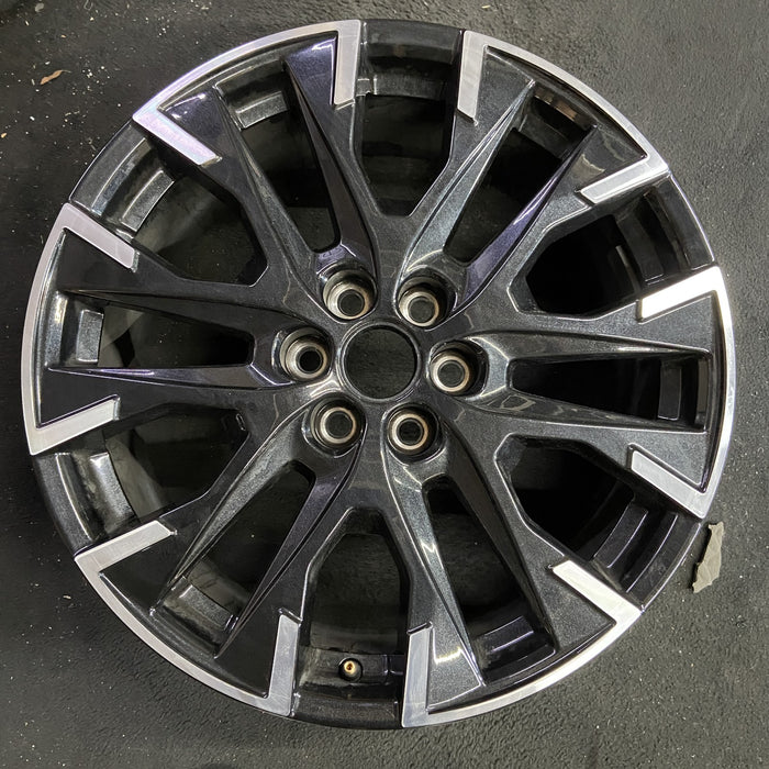 20" TRAVERSE 24 , 20x8, machined black Original OEM Wheel Rim - Angle View