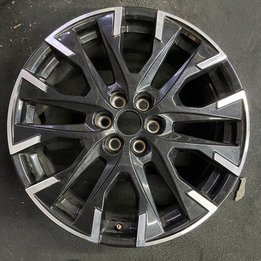 20" TRAVERSE 24 , 20x8, machined black Original OEM Wheel Rim - Angle View
