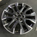 20" TRAVERSE 24 , 20x8, machined black Original OEM Wheel Rim - Side Profile