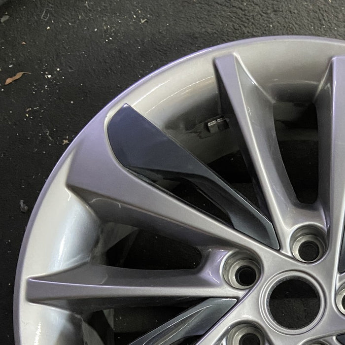 18" ENCORE GX 20 18x7.5 10 spoke silver with black inserts opt RQJ Original OEM - Side Profile
