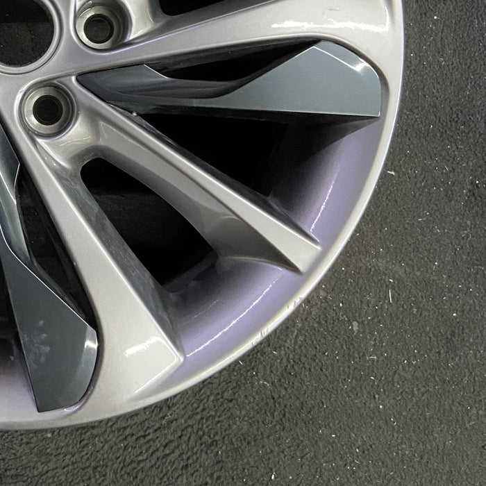 18" ENCORE GX 20 18x7.5 10 spoke silver with black inserts opt RQJ Original OEM - Back View
