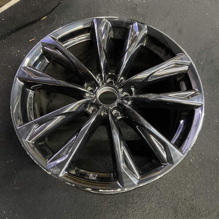 19" LEXUS IS350 21-24 19x9.5 , 5 split spoke Original OEM Wheel Rim - Side Profile