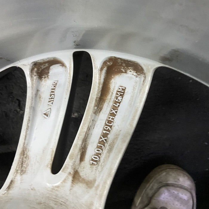 19" XJ 10-15 19x10 alloy 5 double spoke silver Original OEM Wheel Rim