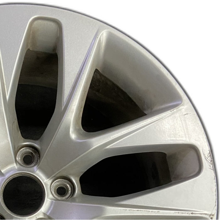 18" GENESIS 13-16 Cpe 18x8 10 spoke rear Original OEM Wheel Rim - Side Profile